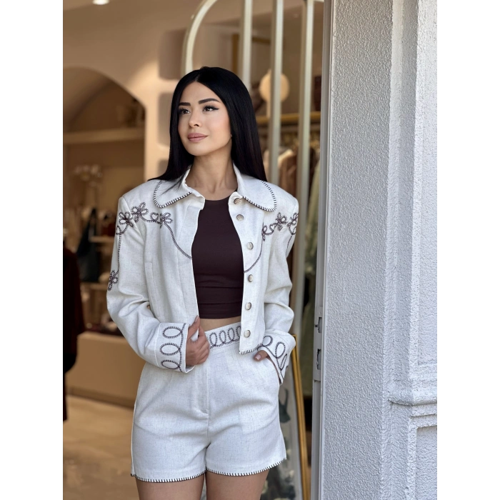 NATUREL NAKIŞLI ŞORT