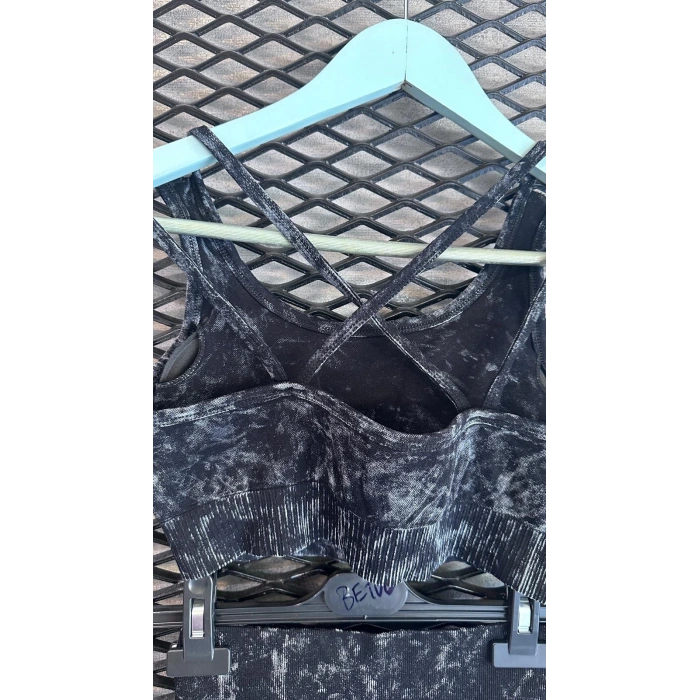 ALPHA SİYAH YIKAMALI TAYT TAKIM