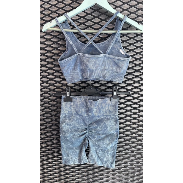 ALPHA YIKAMALI MAVİ ŞORTLU TAKIM