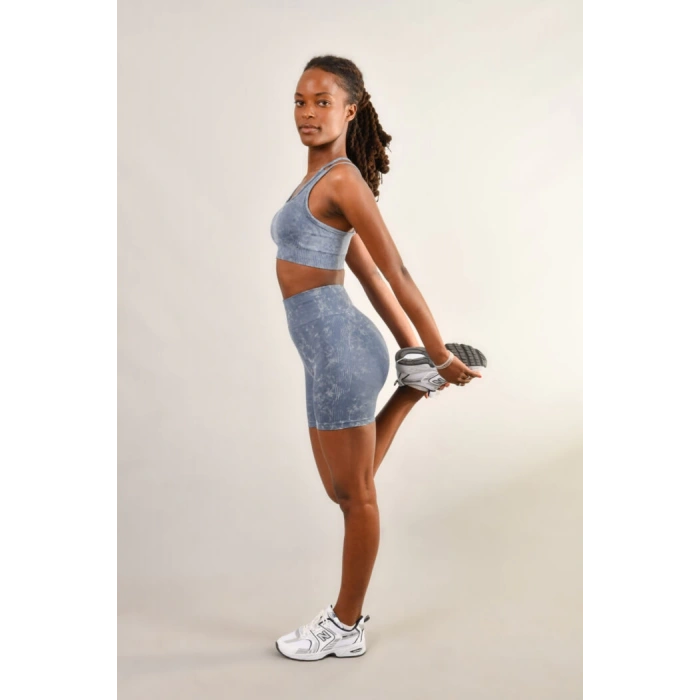 ALPHA YIKAMALI MAVİ ŞORTLU TAKIM