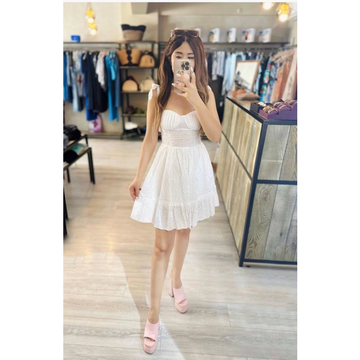 ARKA BAĞLAMALI FİSTO ELBİSE