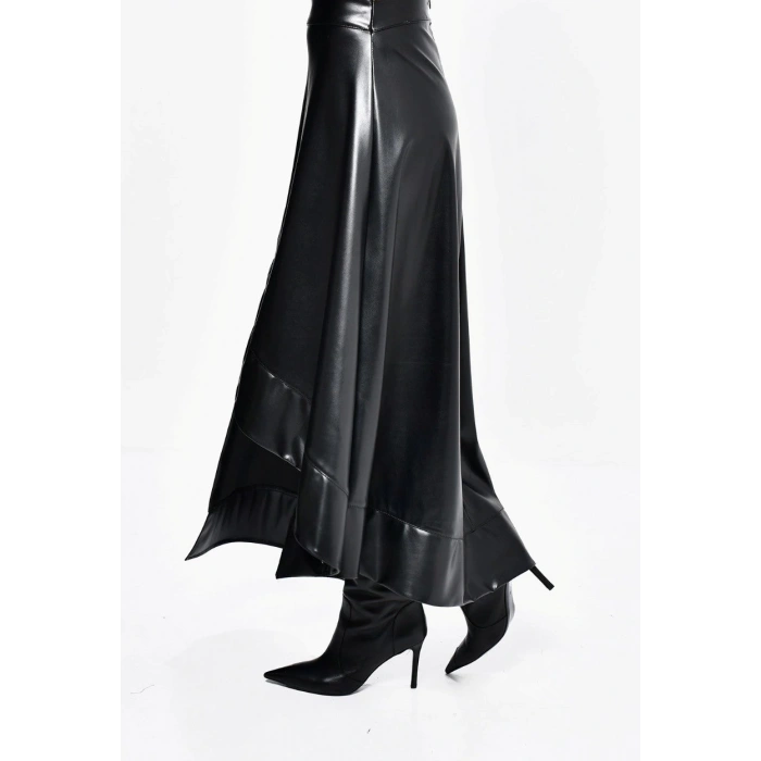 ASİMETRİK DERİ ETEK