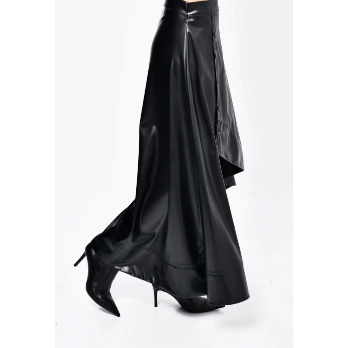 ASİMETRİK DERİ ETEK