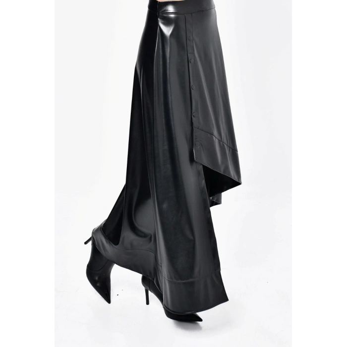 ASİMETRİK DERİ ETEK