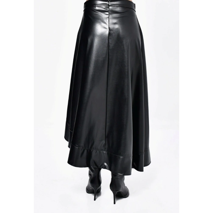 ASİMETRİK DERİ ETEK