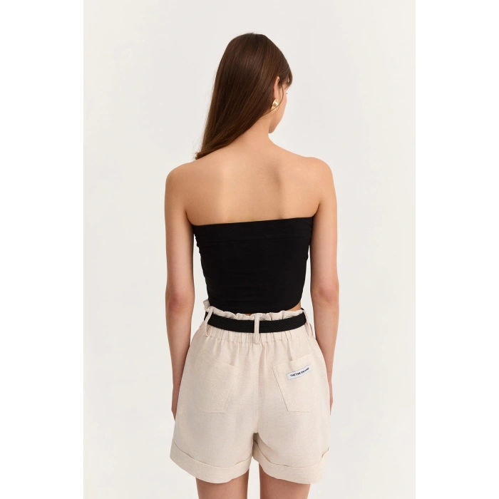 Basic Büstiyer Bluz Siyah