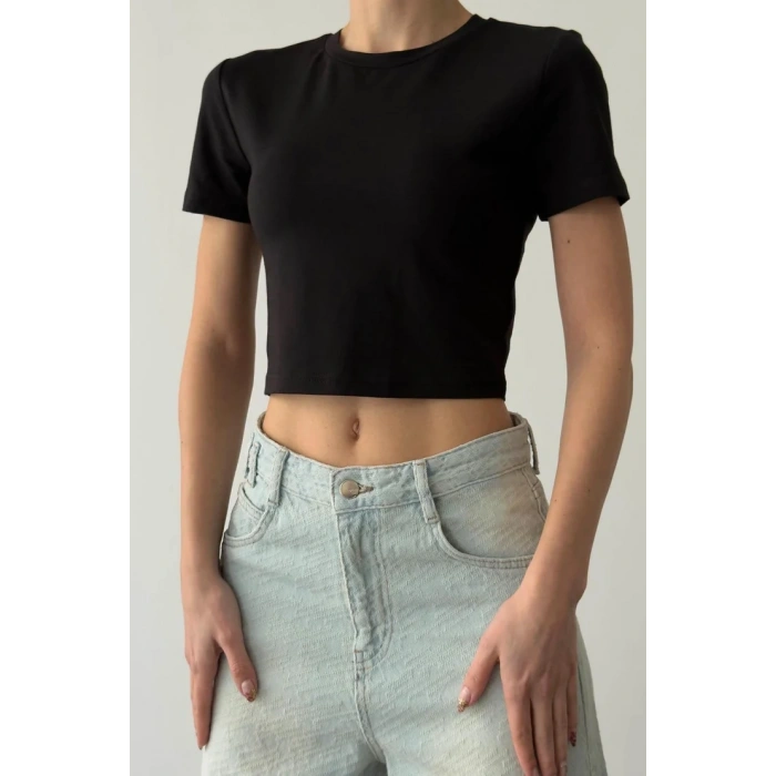 BASİC KISA KOL CROPTOP