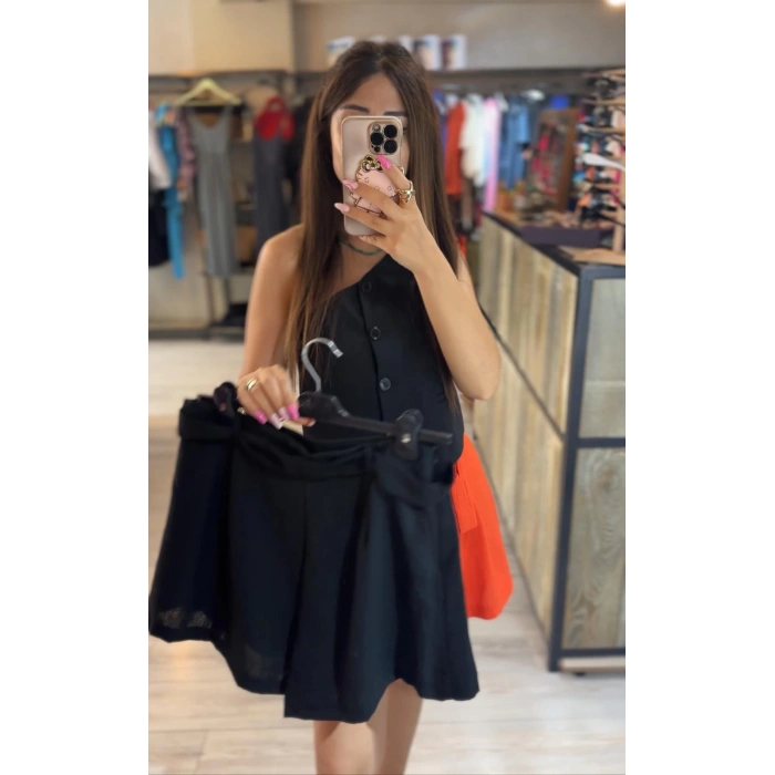 BELİ KUŞAKLI ŞORT ETEK