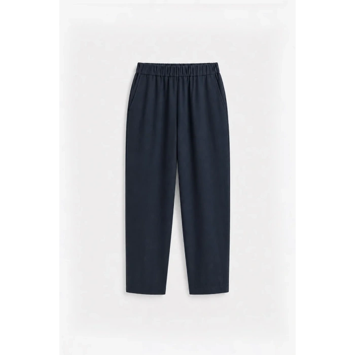 BELİ LASTİKLİ LACİVERT PANTOLON ANTCH