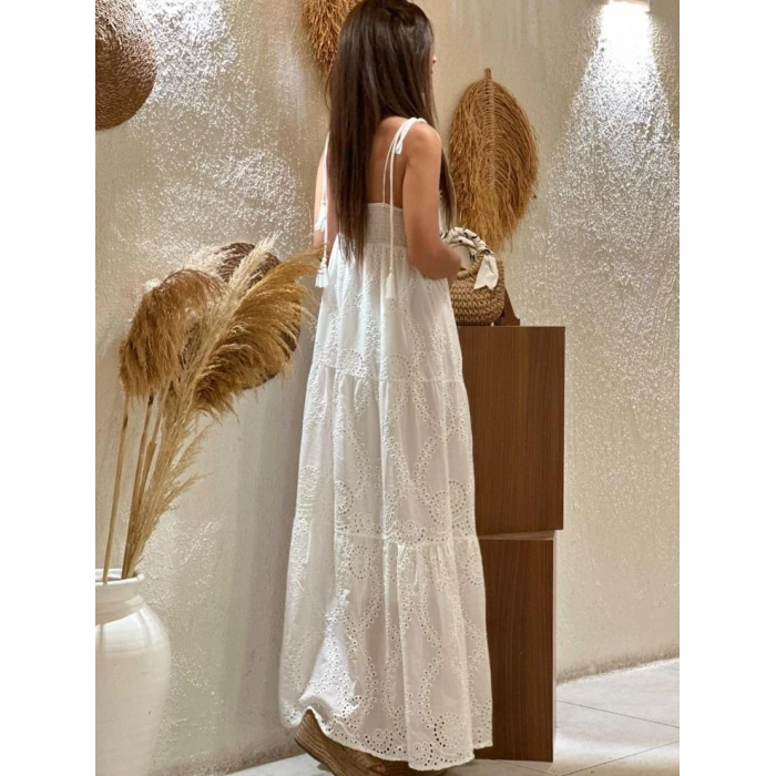 BEYAZ İTHAL ELBİSE