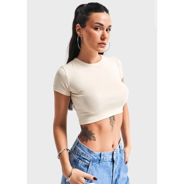 BİSİKLET YAKA CROP