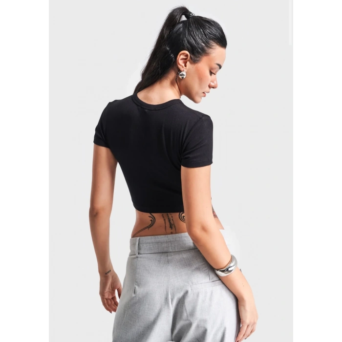 BİSİKLET YAKA CROP