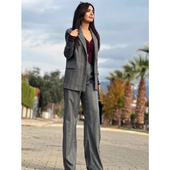 BORDO İŞLEME DETAY PANTOLON