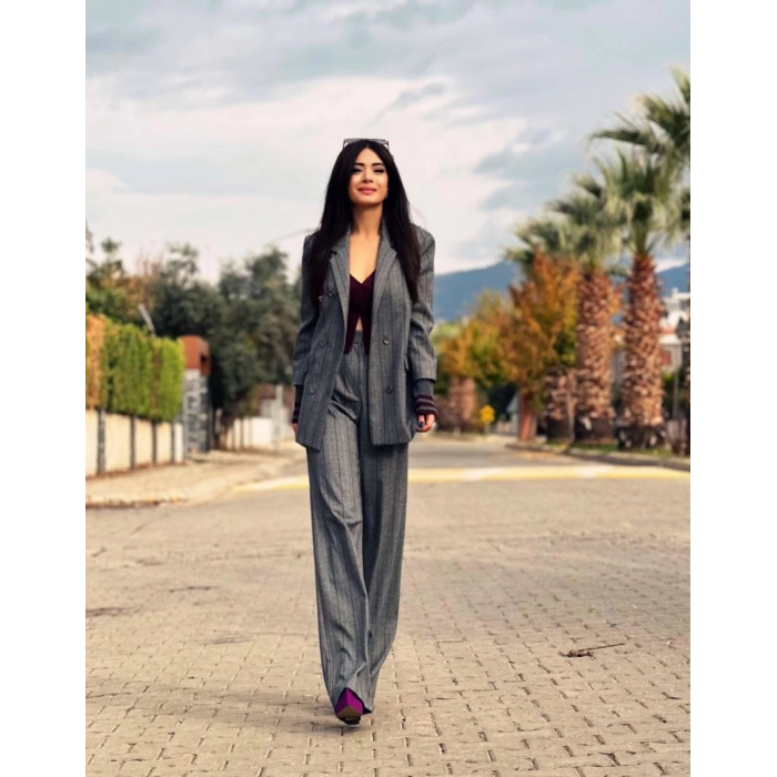 BORDO İŞLEME DETAY PANTOLON