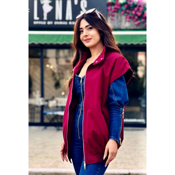BORDO OVERSİZE YELEK