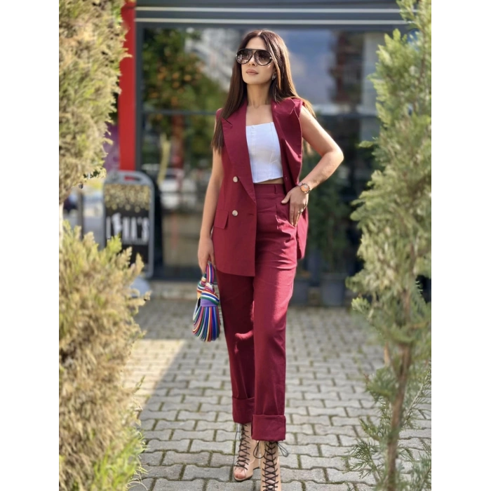 BORDO YELEKLİ TAKIM