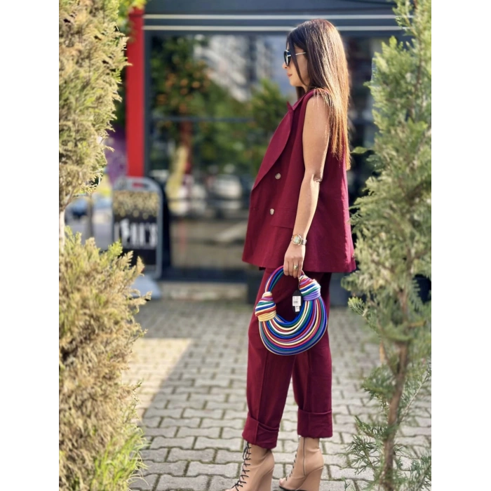 BORDO YELEKLİ TAKIM