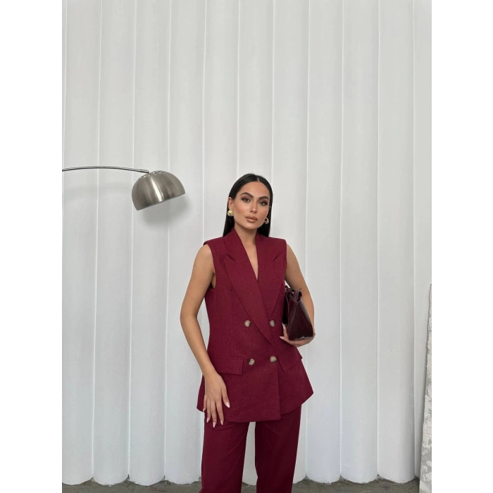 BORDO YELEKLİ TAKIM