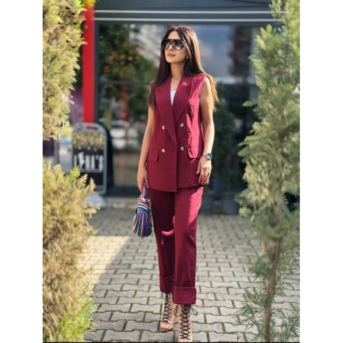 BORDO YELEKLİ TAKIM