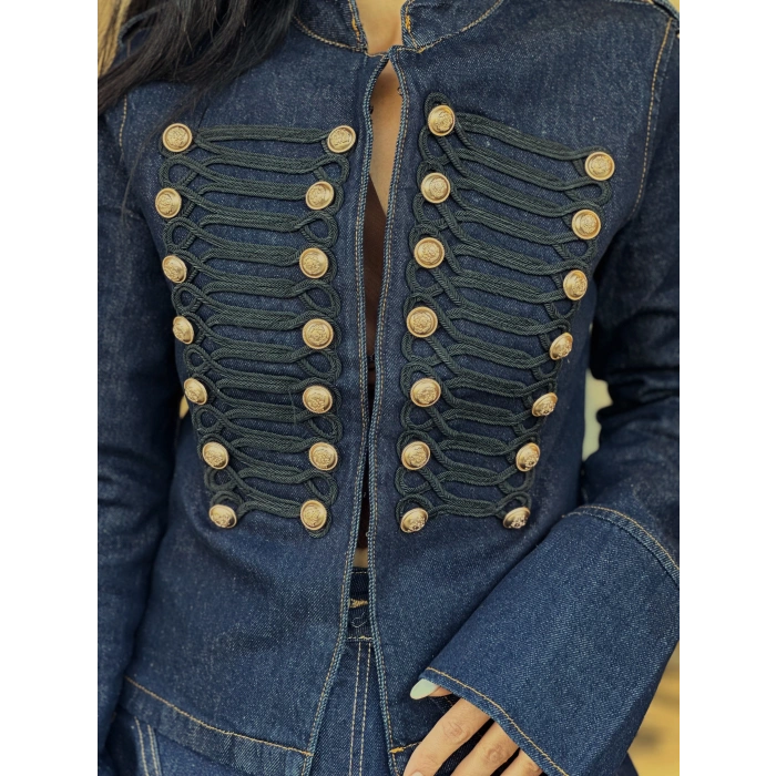 BRODELİ LACİVERT JEAN CEKET NX