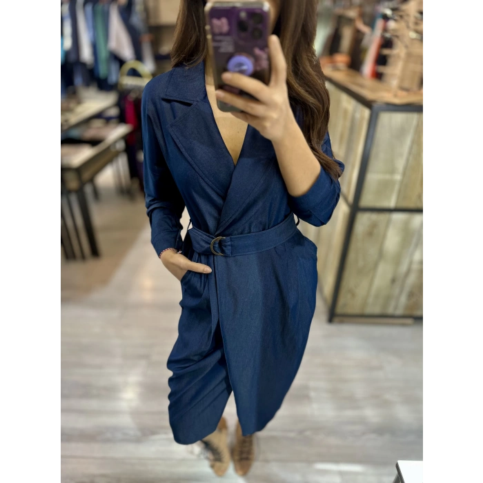 CEKET YAKA KOT ELBİSE