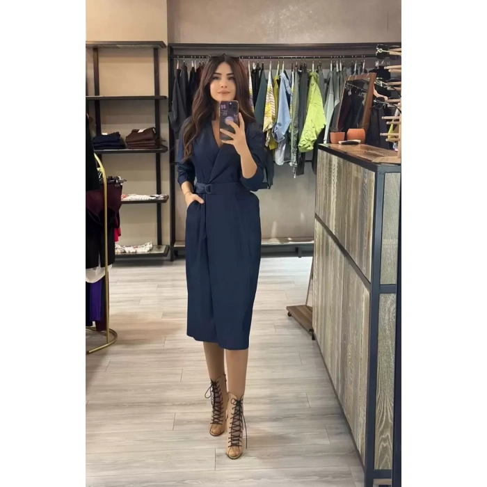 CEKET YAKA KOT ELBİSE