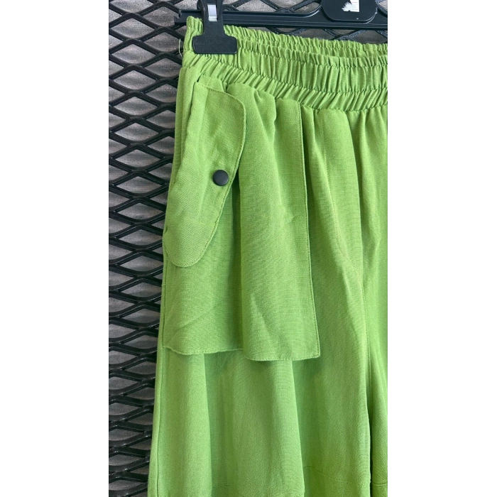 CEP DETAYLI KETEN PANTOLON