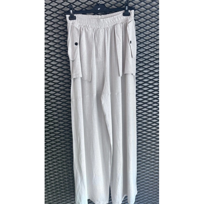 CEP DETAYLI KETEN PANTOLON