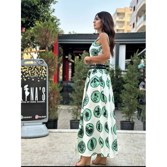 ÇİFT KEMERLİ MYSTİC ETEKLİ TAKIM