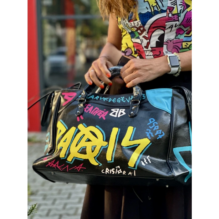 ÇOK RENKLİ İTHAL ÇANTA