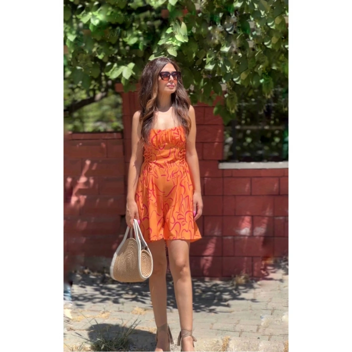 DESENLİ ŞORTLU TULUM