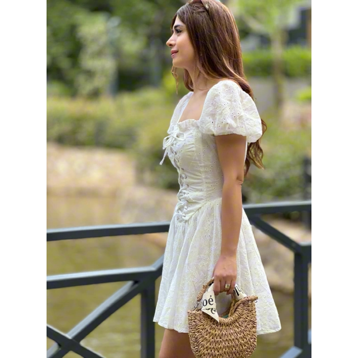 FİSTO KUŞGÖZÜ ELBİSE