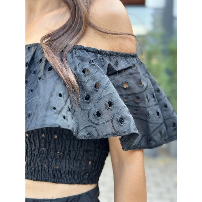 FİSTO SİYAH ETEKLİ TAKIM