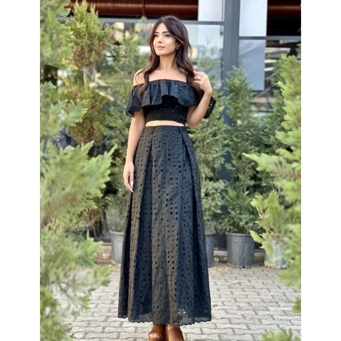 FİSTO SİYAH ETEKLİ TAKIM