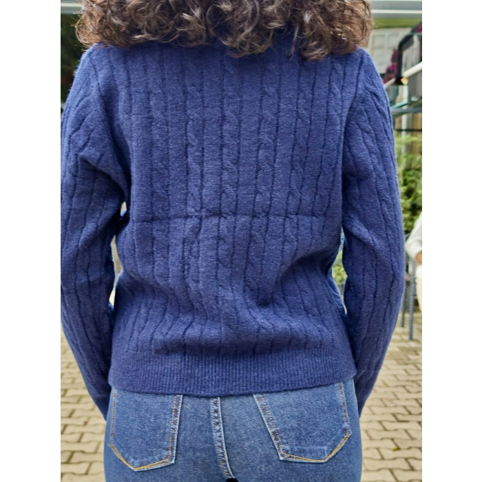 FULARLU TRİKO KAZAK