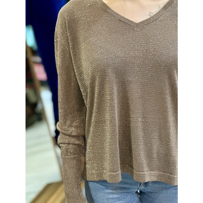 GOLD SİMLİ KOL DÜĞMELİ TRİKO