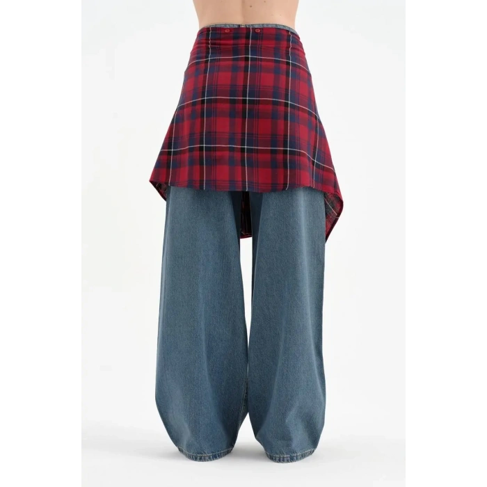 GÖMLEK DETAY JEAN PANTOLON W3