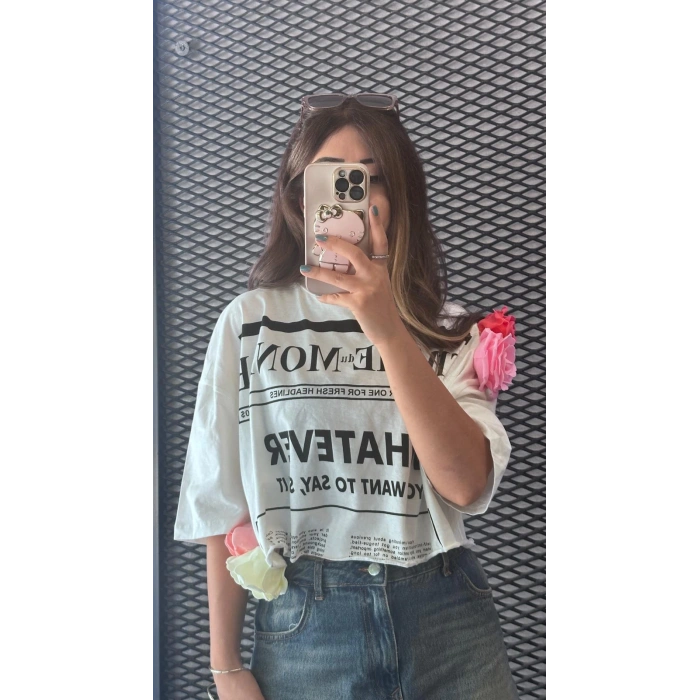 GÜLLÜ TİŞÖRT KISA