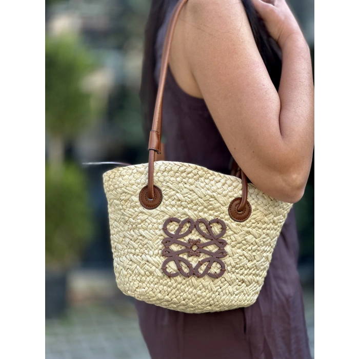 HASIR DERİ ASKILI İTHAL ÇANTA