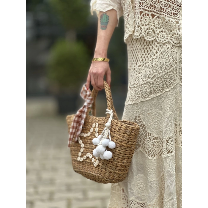 HASIR YILDIZ DETAY İTHAL ÇANTA