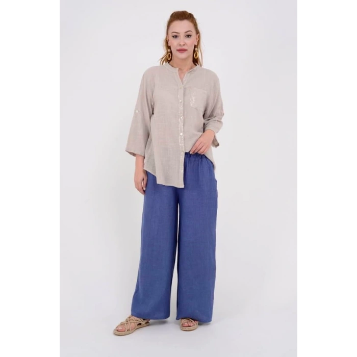 İTHAL APOLETLİ GÖMLEK