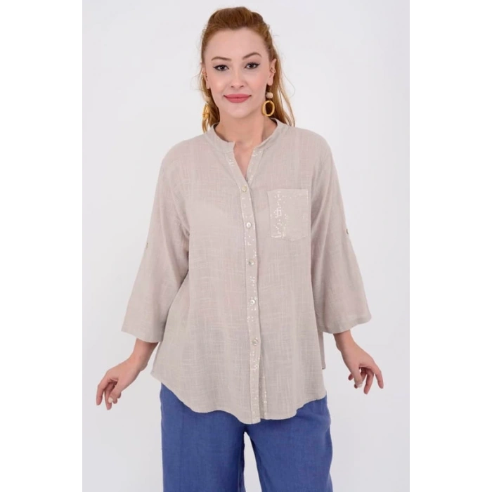 İTHAL APOLETLİ GÖMLEK