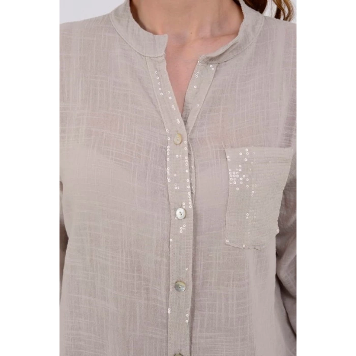 İTHAL APOLETLİ GÖMLEK