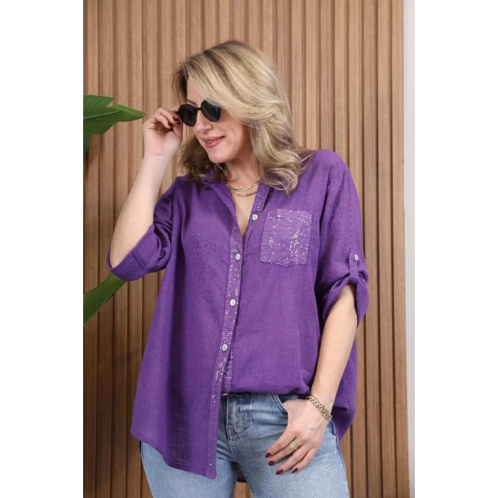 İTHAL APOLETLİ GÖMLEK