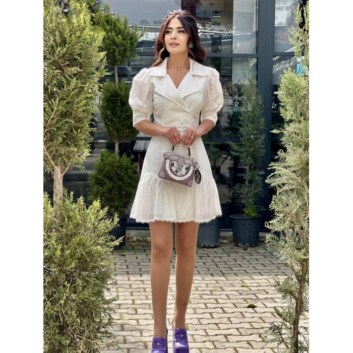 İTHAL KUMAŞ FİSTO CEKET ELBİSE