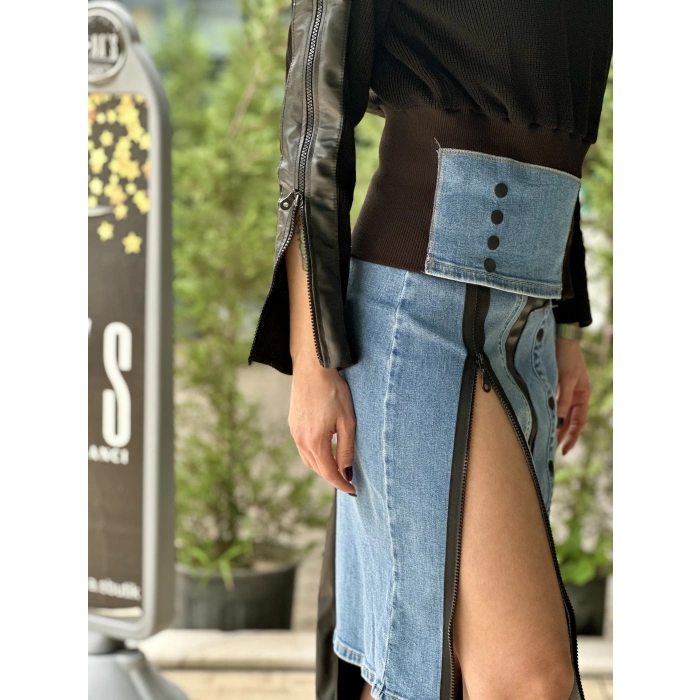 JEAN VE KOT DETAY TASARIM ETEK