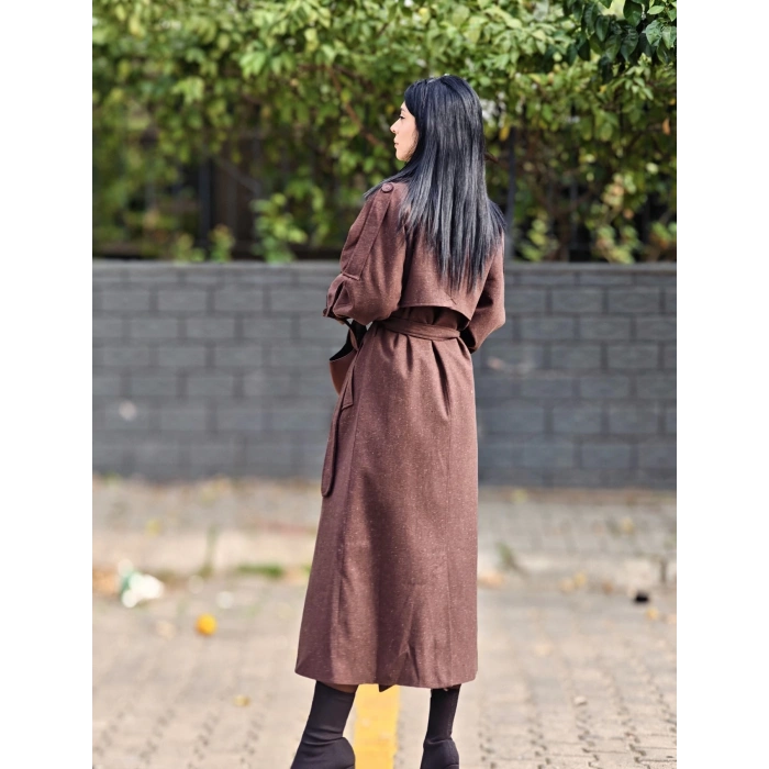 KIRÇILLI TRENCHCOAT KAŞE