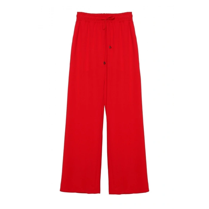 KIRMIZI BELİLASTİKLİ PANTOLON