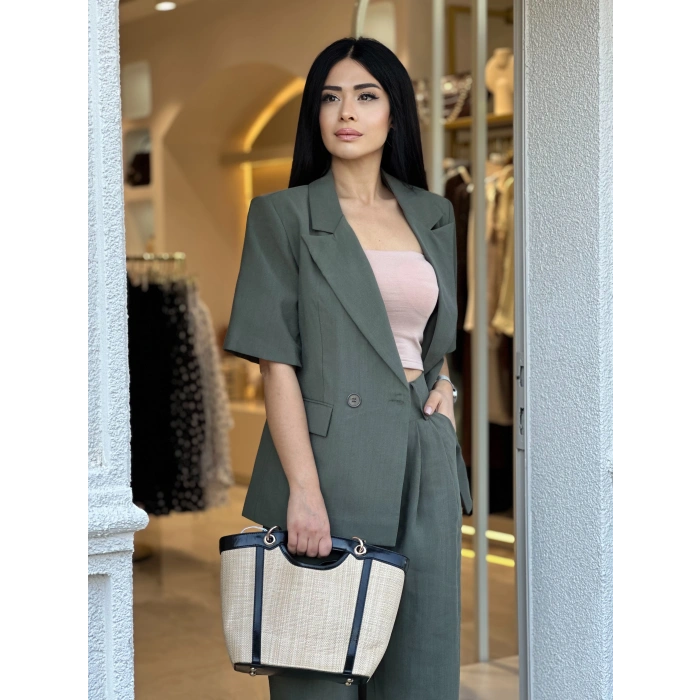 KISA KOL CEKET PANTOLON TAKIM