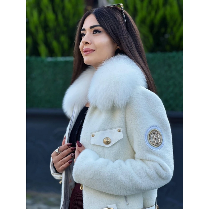 KÜRK YAKA ALCANTRA MONT